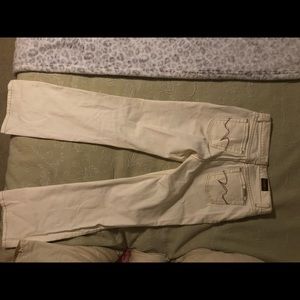 Vintage cream boot cut David Kahn jeans.